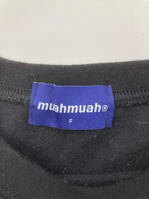 muah muah/ムーアムーア/Tシャツ/カットソー/トップス/ブラック/F