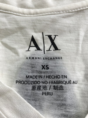 ARMANI EXCHANGE/アルマーニエクスチェンジ/Tシャツ/カットソー/トップス/ホワイト/XS