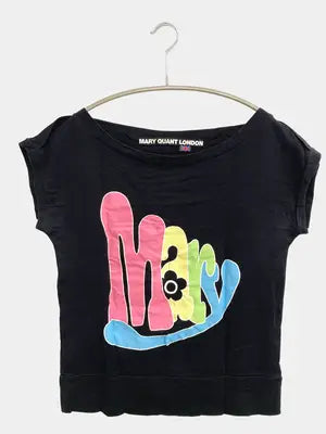 MARY QUANT/マリークヮント/Tシャツ/カットソー/トップス/ブラック/M