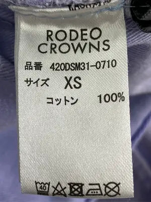 RODEO CROWNS/ロデオクラウンズ/デニムパンツ/パンツ/パープル/XS