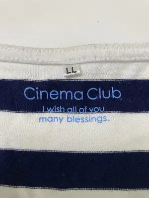 CINEMA CLUB/シネマクラブ/Tシャツ/カットソー/トップス/ネイビー/LL