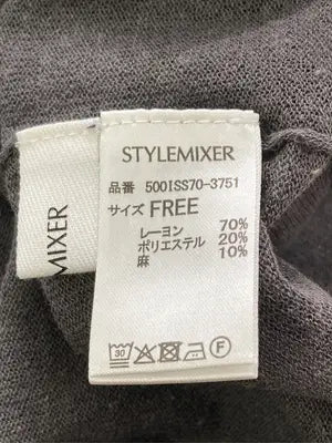 STYLEMIXER/スタイルミキサー/Tシャツ/カットソー/トップス/グレー/FREE