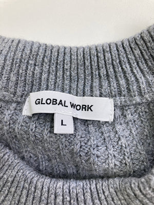 GLOBAL WORK/グローバルワーク/ニット/セーター/トップス/グレー/L