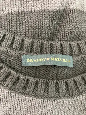 BRANDY MELVILLE/ブランディーメルビル/ニット/セーター/トップス/ネイビー/160/84A