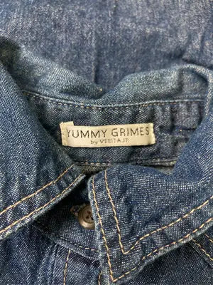 YUMMY GRIMES/シャツワンピース/ワンピース/ドレス/ネイビー/L