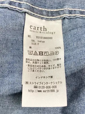 earth music&ecology/アースミュージックアンドエコロジー/シャツ/ブラウス/トップス/ブルー/F