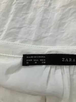 ZARA BASIC/ザラベーシック/シャツ/ブラウス/トップス/アイボリー/M