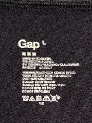 GAP/ギャップ/Tシャツ/カットソー/トップス/ブラック/L