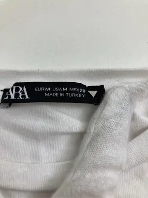 ZARA/ザラ/Tシャツ/カットソー/トップス/ホワイト/USA M