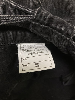 Fashion jeans/ファッションジーンズ/デニムスカート/スカート/ブラック/S