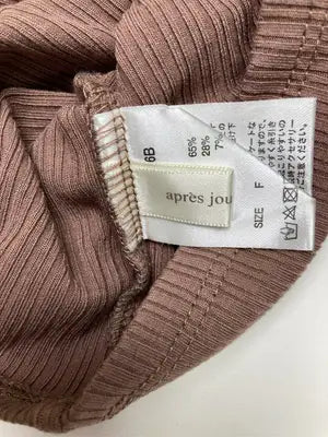 apres jour mignon/アプレジュールミニョン/Tシャツ/カットソー/トップス/ブラウン/F