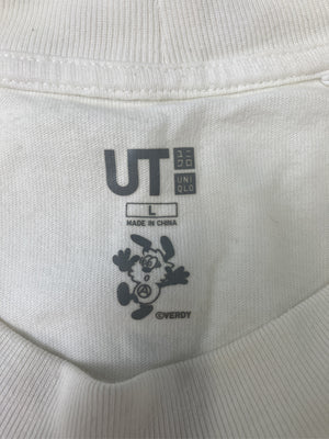 UNIQLO/ユニクロ/Tシャツ/カットソー/トップス/ホワイト/L