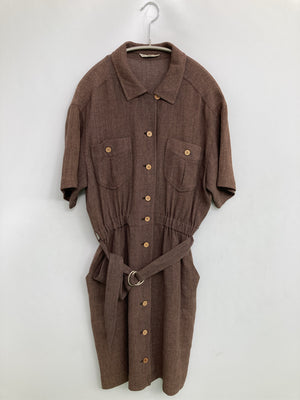 MON GRE/モングレ/シャツワンピース/ワンピース/ドレス/ブラウン