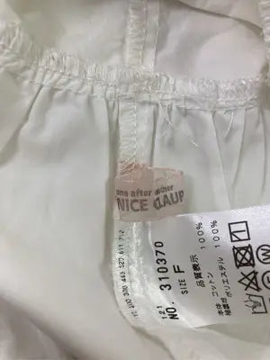 NICE CLAUP/ナイスクラップ/シャツワンピース/ワンピース/ドレス/ホワイト/F