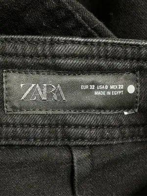 ZARA/ザラ/デニムパンツ/パンツ/ブラック/USA 0