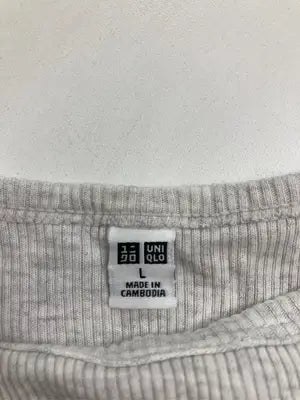 UNIQLO/ユニクロ/Tシャツ/カットソー/トップス/グレー/L