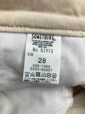 SOMETHING/サムシング/その他パンツ/パンツ/ベージュ/28
