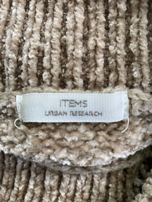 ITEMS/アイテムズ/ニット/セーター/トップス/ブラウン/Free