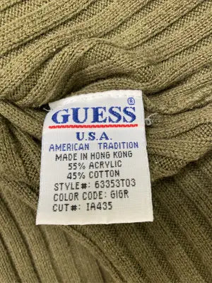 GUESS JEANS/ゲスジーンズ/ニット/セーター/トップス/カーキ/S