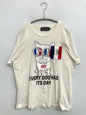 FRE BULL/Tシャツ/カットソー/トップス/アイボリー/L