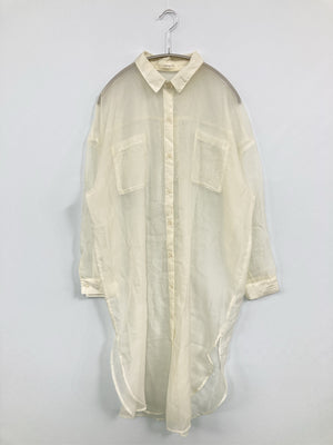 COLZA/コルザ/シャツワンピース/ワンピース/ドレス/アイボリー/M