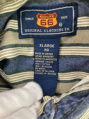 ROUTE66/ルートロクロク/シャツ/ブラウス/トップス/カーキ/XLARGE