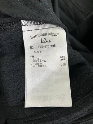 Samansa Mos2 blue/サマンサモスモスブルー/ノースリーブ/トップス/ブラック/F
