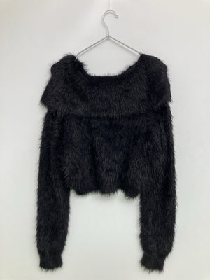 nemne/ネンネ/ニット/セーター/トップス/ブラック/F