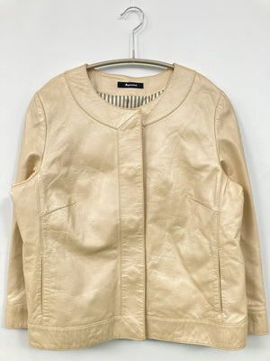 Aquascutum/アクアスキュータム/ノーカラージャケット/ジャケット/アウター/アイボリー