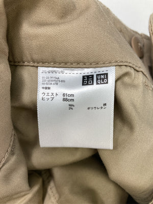 UNIQLO/ユニクロ/その他パンツ/パンツ/ベージュ/ウエスト61cm ヒップ88cm