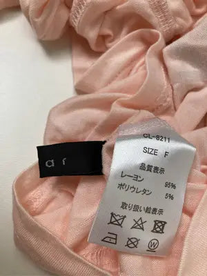 clear/クリア/Tシャツ/カットソー/トップス/オレンジ/F