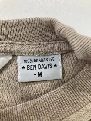 BEN DAVIS/ベンデイビス/Tシャツ/カットソー/トップス/ベージュ/M