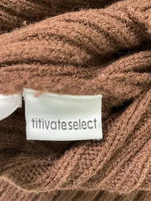 titivate select/ティティベイトセレクト/ニット/セーター/トップス/ブラウン/L