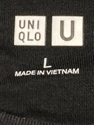 UNIQLO U/ユニクロユー/Tシャツ/カットソー/トップス/ブラック/L