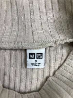 UNIQLO/ユニクロ/Tシャツ/カットソー/トップス/ベージュ/S