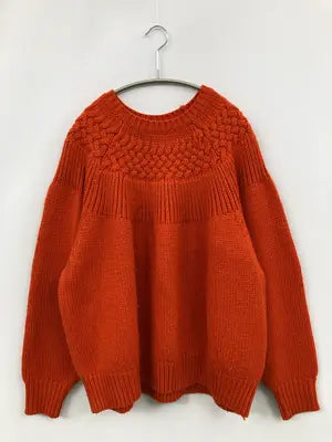 coen/コーエン/ニット/セーター/トップス/レッド/MEDIUM