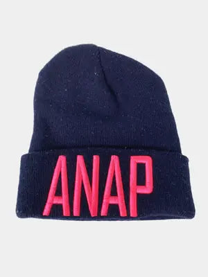 ANAP/アナップ/ニットキャップ/ビーニー/帽子/ネイビー