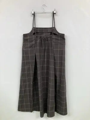 無印良品/ムジルシリョウヒン/ジャンパースカート/ワンピース/ドレス/ブラウン/XL