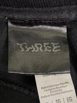 THREE/Tシャツ/カットソー/トップス/ブラック/XL