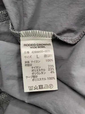 RODEO CROWNS/ロデオクラウンズ/ナイロンジャケット/ジャケット/アウター/グレー/L