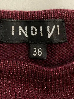 INDIVI/インディヴィ/ニット/セーター/トップス/レッド/38
