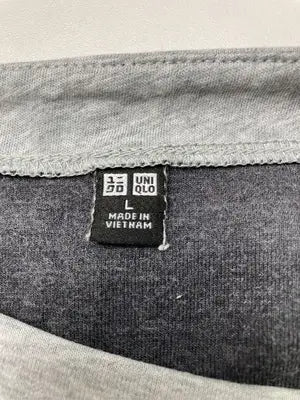 UNIQLO/ユニクロ/Tシャツ/カットソー/トップス/グレー/L