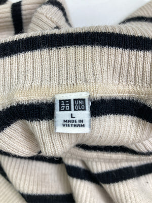 UNIQLO/ユニクロ/ニット/セーター/トップス/ベージュ/L