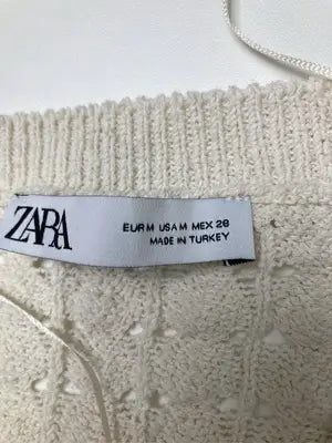 ZARA/ザラ/カーディガン/ボレロ/トップス/ホワイト/EUR M