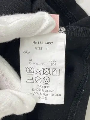 ANAP/アナップ/Tシャツ/カットソー/トップス/ブラック/F