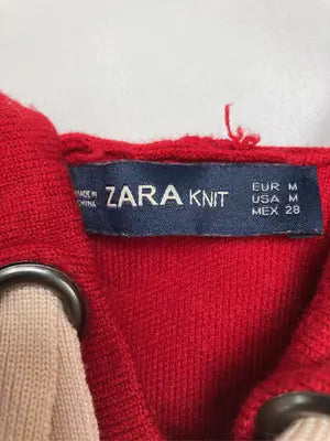 ZARA/ザラ/ニット/セーター/トップス/レッド/USA M