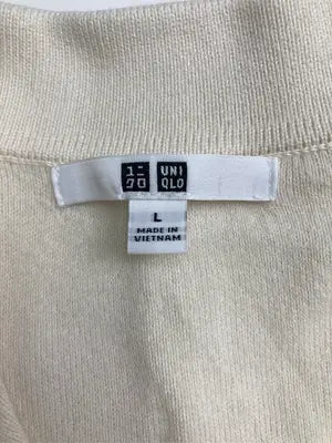 UNIQLO/ユニクロ/ニット/セーター/トップス/アイボリー/L