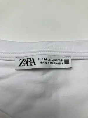 ZARA/ザラ/Tシャツ/カットソー/トップス/ホワイト/USA M