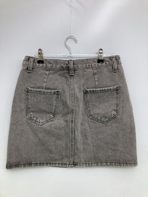 デニムスカート/スカート/グレー/L