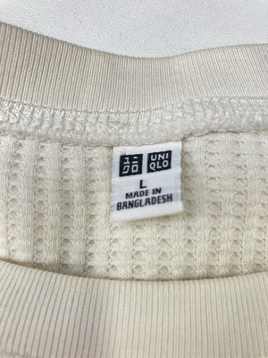 UNIQLO/ユニクロ/Tシャツ/カットソー/トップス/ホワイト/L